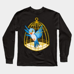 Blue parakeet Long Sleeve T-Shirt